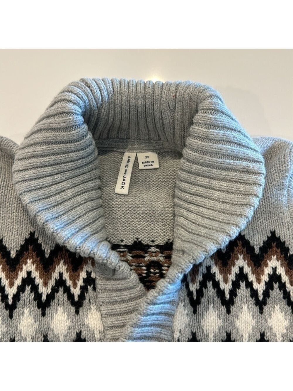 Janie and Jack Sweater Button Up Size 2T - Picture 2 of 4